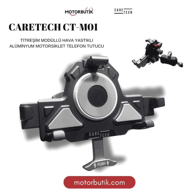CARETECH CT-M01 TİTREŞİM MODÜLLÜ ALÜMİNYUM TELEFON TUTUCU
