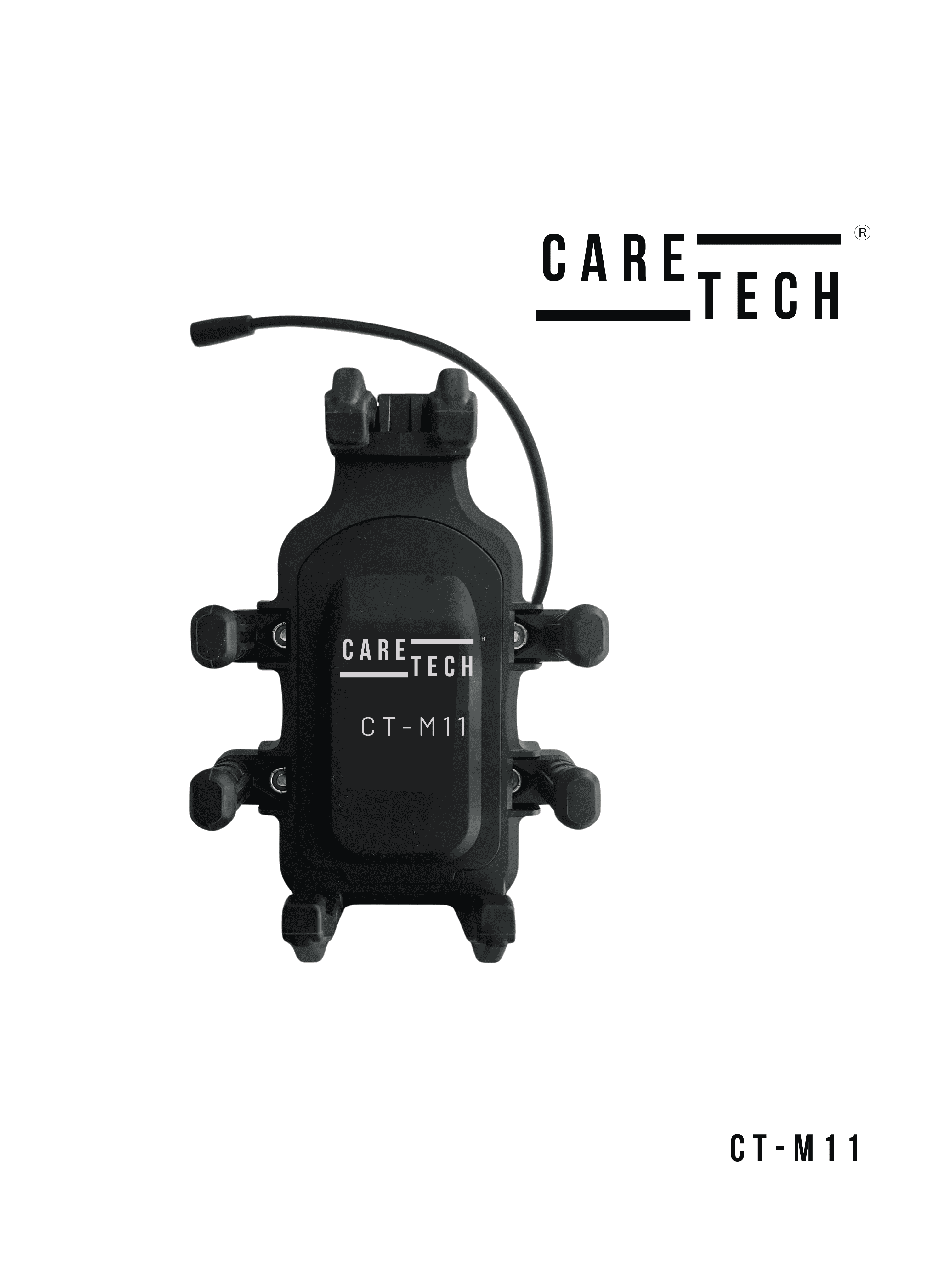 CARETECH CT-M11 ŞARJLI MOTOSİKLET TELEFON TUTUCU